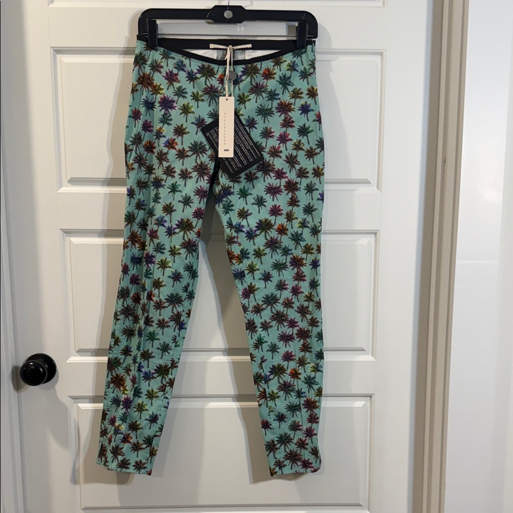 Dorothee Schumacher women's capri pants psychedelic palms 1/XS NWT